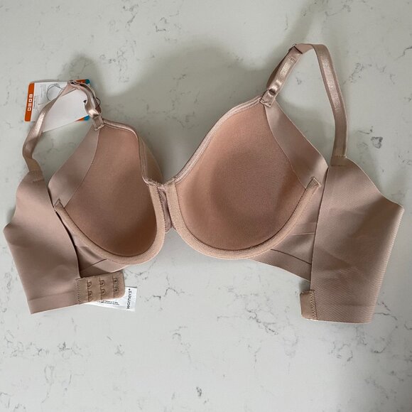 Warner's No Side Effects Collection Underwire Nylon T Shirt Bra Taupe 34C NWT - Picture 6 of 11